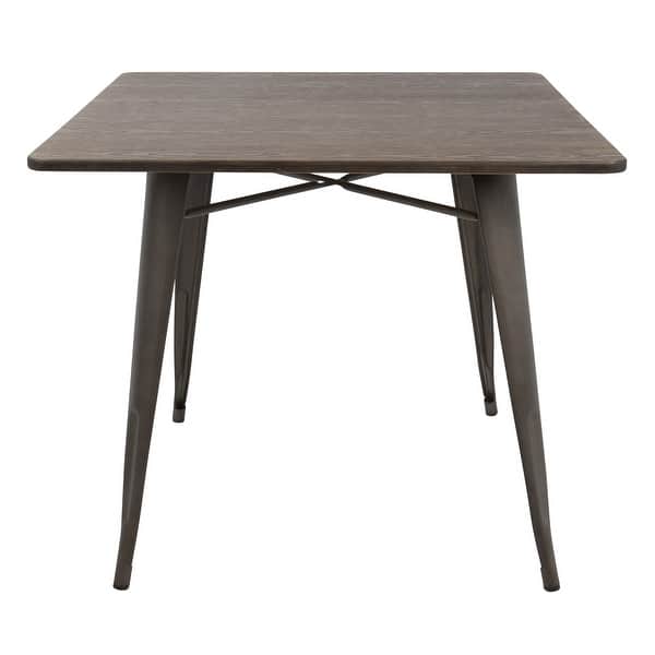 Carbon Loft Samira 36" Industrial Farmhouse Dining Table Bed Bath